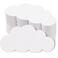 Blank Cloud Decoration Cards for Bulletin Boards, DIY Coloring Party Supplies, 100-Pack
