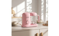 Compact Infant Food Steamer and Blender Electric Infant Food Blender and Steamer Rotary Control Latex-without Latex for Kitchen