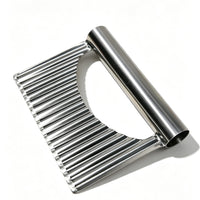 Wave Cut Potato Slicer, Stainless Steel French Fry Cutter, Multi-Function Kitchen Tool