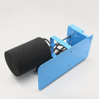Aluminum Alloy Cup Turner Machine with Foam Roller Easy Assembly Tumbler Rotator with Metal Base Stable Cup Rotator Compact for Workshops
