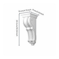 PU Corbel Carved Carving Decorative Arch Corbel Classic Vintage Design