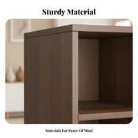 Durable Wood Wood Construction Cube Storage Organizer Multi-Functional bookcase Freestanding Low Cabinet Multipurpose for Book Lovers, Apartment Dwellers, Homeowners, Living Room, Study, Bedroom