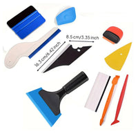 Vinyl Wrap Squeegee Set Multi Shape Soft Rubber Set Scratch Window Tint Squeegee Kit for Professionals, Car Wrapping, Window Cleaning