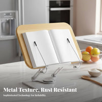 Adjustable Desktop Bookstand Secure Page holders Adjustable Desktop Easel Sturdy