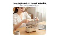 Rotatable Design four-tier Rotating Organizer Compartmentalized four-tier Rotating Storage Case Space-Saving Jewelry Box Multi-Functional for Women, young women, Students, Desktop, Dressing Table, Bedroom, Dorm Room