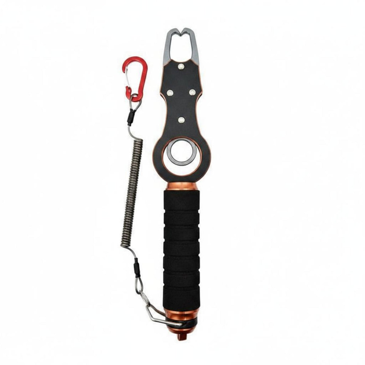 Multi-Functional Multifunction Fishing Pliers 360° Rotating Head Catch Lip Gripper with Scale Single-Hand Operation Lure Fishing Tool Combo EVA Foam Grip for Anglers, Fishermen