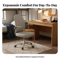Highspine Reclining Chair with Footrest Height Adjustable rotate Seat for Study