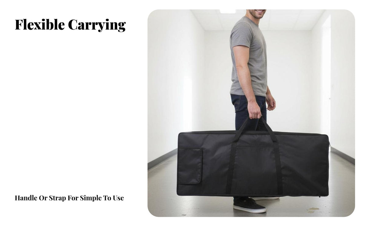 61 Key Electronic Keyboard Case Thickened Padding 61 Key Keyboard Case Electronic Piano Backpack Waterproof Padded Piano Gig Bag