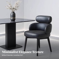 Rotating Pedestal Chair Multi-Purpose Upholstered Rotating Seat Modern Minimalist Design Ergonomic Curved Backrest for Adults