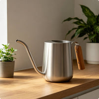 Gooseneck Watering Can Compact Stainless Steel Watering Can Easy to Fill