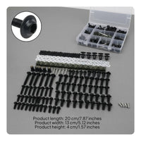 195 Pieces Colored Motorcycle Bolt Kit for DIY Mechanics