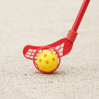Lightweight Toy Hockey Stick Beginner Hockey Stick with Grid Blade One-Piece Sports Equipment Long-Lasting for Children, Toddlers, Backyard, School