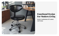 Ergonomic Rolling Chair Support rotate Seat Small Footprint for Workplace