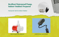 Silent adjustable aquarium pump