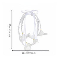 Pearl Bridal Floral Arrangement Realistic Look Wedding Decor Lightweight