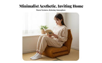 Adjustable backrestrest Lounger Sofa Bed Function Adjustable Floor Lounger Foldable Design Support for Apartment Dwellers