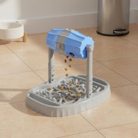 Rolling Slow Feeder Easy to Clean Anti Gulp Bowl Non-Slip Base for Indoor, Cats