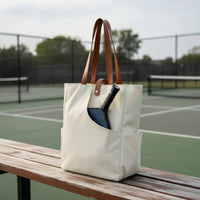 Pickleball Paddle Carrier Large Capacity Pickleball Shoulder Bag Multi-Pocket Sports Tote Multiple Pockets Versatile Design