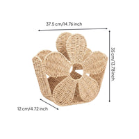 Flower Wall Basket Decorative Wall Hanging Basket Rustic Design for Bedroom