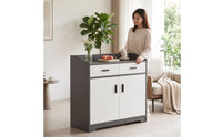Storage Cabinet Freestanding Floor Storage Cabinet Modern Kitchen Cupboard for Dining Room, Apartment