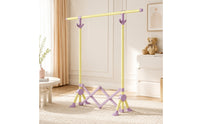 Portable Folding Clothes Rack Compact Freestanding Garment Rack Sturdy Clothing Stand for Apartment