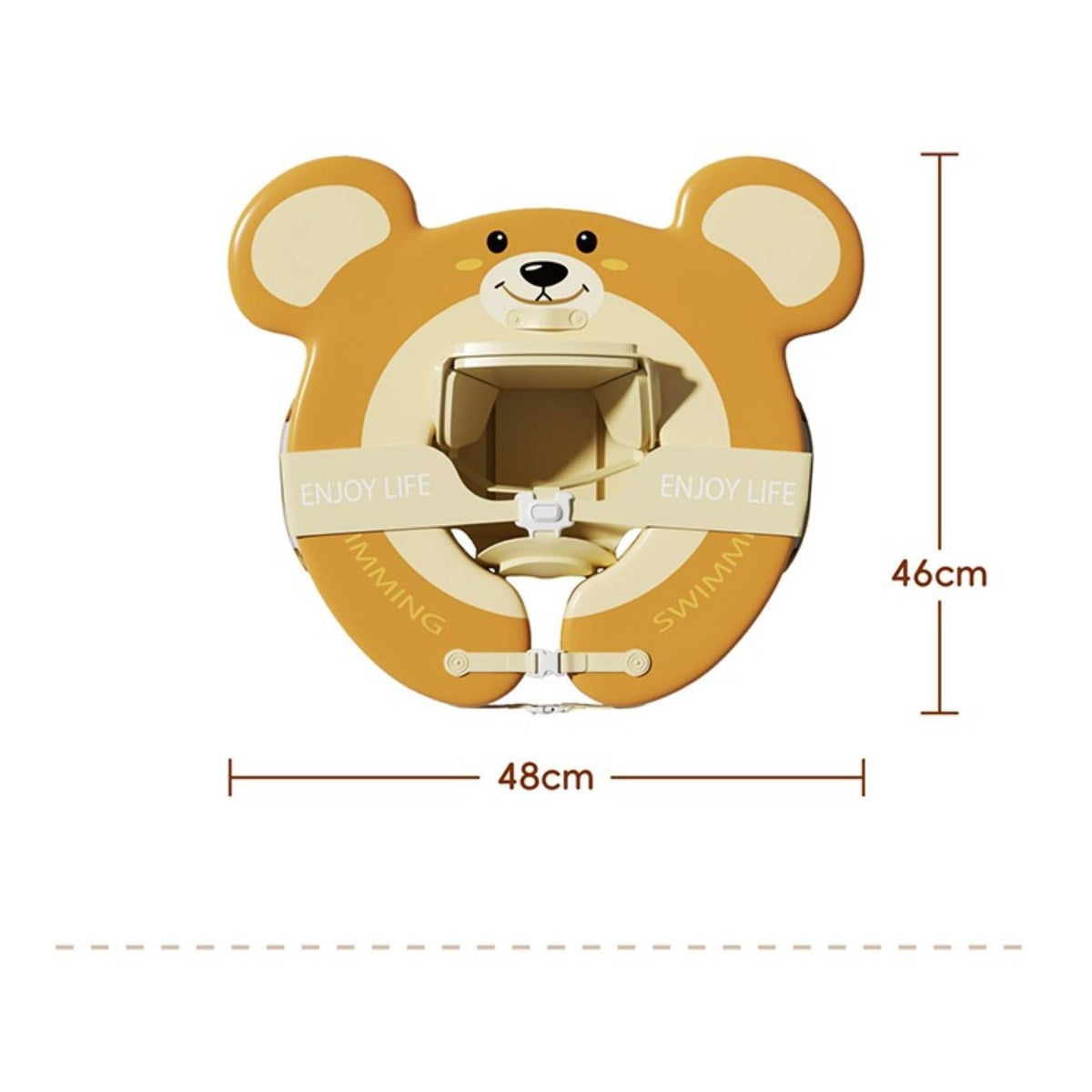 Adjustable Baby Swim Float Anti-Tip Detachable Infant Buoyant Float for Bathtub