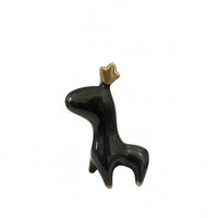 Deer Figurine Decorative Deer Statue Compact Tabletop Figurine with Antlers for Bookshelf