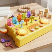 Early Learning Busy Bus Board Cognitive Training Switch Board Toy Interactive Hand-Eye Coordination for Babies