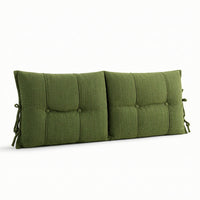 Headboard Slipcover with Ties Cozy Padded Headboard Protector Dustproof Bedding for Readers, Bedroom