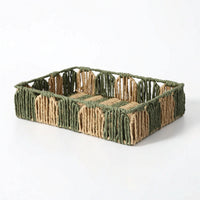 Woven Storage Basket Braided Woven Basket Handmade for Vanity