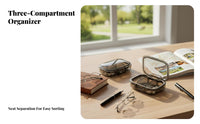 4-Compartment Case Portable 4-Compartment Round Pillbox Food-Grade