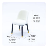 5 Pieces Flocked Dollhouse Chair Photo Prop Miniature Upholstered Chair