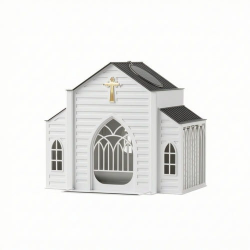 Chapel Bird Feeder Sturdy Hanging Bird Feeder Rust-Resistant for Garden