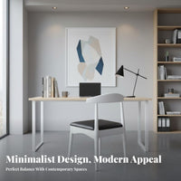 Curved Rear Chair Nordic Design Armless Side Chair Ergonomic Rearrest Long-Lasting for Residents