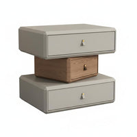 360° Rotatable Rotating Tiered Cabinet Space-Saving Design 3-Tier Rotating End Table Multifunctional Nightstand Sturdy Build for Apartment Dwellers, Homeowners, Students, Guest Room, Hotel, Not on Ice