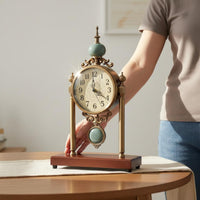 Retro Wooden Timepiece Decorative Home Decor Roman Numerals