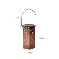 Solar Lantern Rustic Outdoor Light Retro for Courtyard