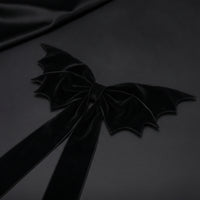 Velvet Halloween Tree Topper Bow Oversized Halloween Ribbon Bow Large Decoration Soft for Haunted House