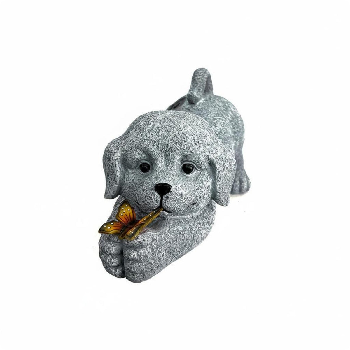 Solar Dog Statue No Wiring Solar Dog Light Warm Illumination for Yard, Patio