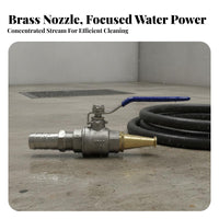 Resistant Ball Valve Water Nozzle Leak-Proof High Pressure Spray Nozzle Ergonomic Grip for Firefighting, Farm Cleaning