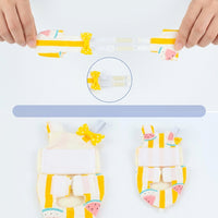 Parrot Nappy Bird Diaper with Fruit Pattern, Paper Bird Nappy and Bird Waste Bag, Adjustable Bird Hygiene for Parakeet Cockatiel and Budgies