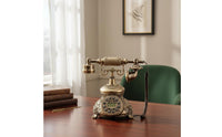 Vintage Telephone Digital Screen Display Retro Desk Phone Battery-No-Battery