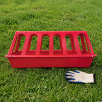Chicken Feeder For Chicks & Poultry Porous Feeding Tray Durable Polymer Green For Poultry Farms & Gardens