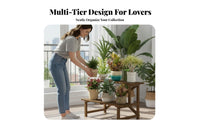 Wooden Ladder plant stand Multifunctional Tiered Ladder Rack Sturdy and Stable