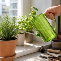 1.5L Long Spout Watering Can with Shower Nozzle for Indoor Outdoor Plants