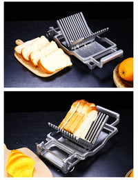 Commercial Bread and Cheese Slicer with 304 Stainless Steel Blade, Multifunctional Manual Cutting Machine