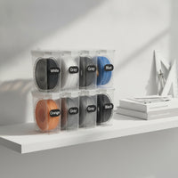 6 Pieces 3D Printer Filament Storage Box Moisture-Resistant Filament Storage Box Dust-Protected Clear for Makers, Desktop