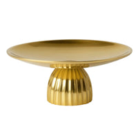 Round Cake Stand Elegant Cake Stand with Pedestal Low-Profile Pedestal Serving Tray for Tabletop, Wedding