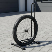 Space-Saving Upright Bike Floor Stand Indoor Floor Bike Stand Stable Freestanding Bike Rack Heavy-Duty for Home Storage