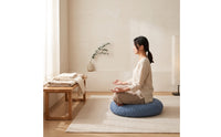 Padded Round Floor Cushion Textured Floor Seat Cushion Soft Thick for Balcony